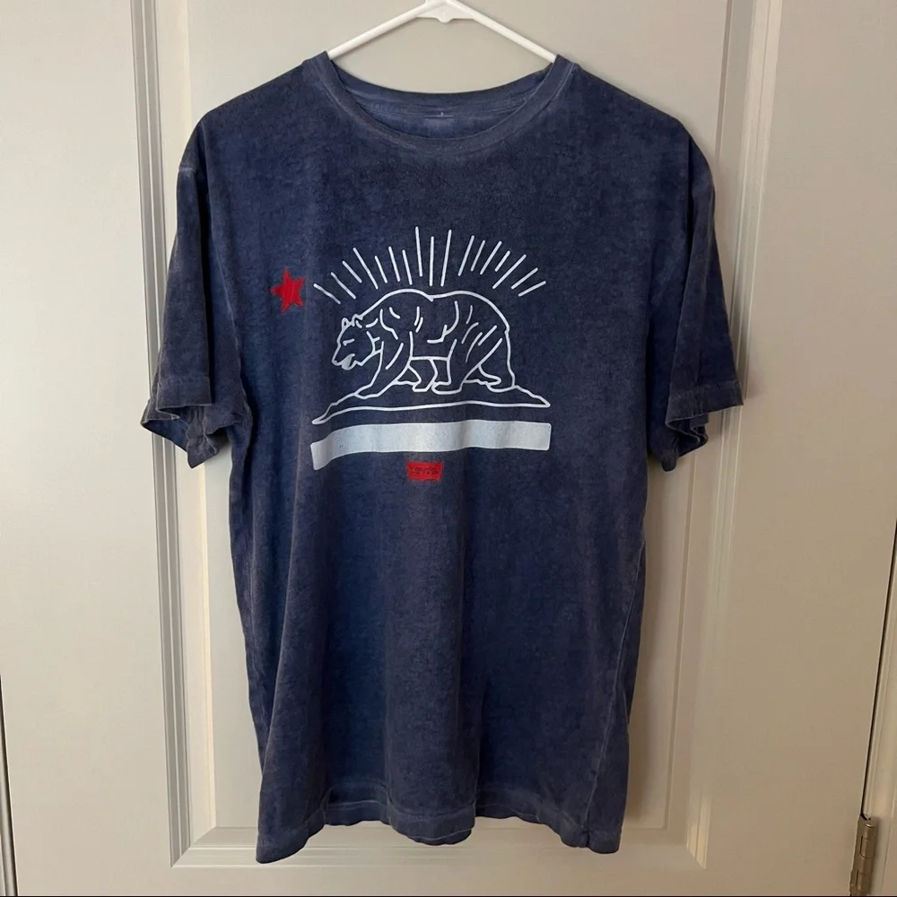 Levi’s State of California flag mens short sleeve graphic tee shirt | size M